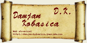 Damjan Kobasica vizit kartica